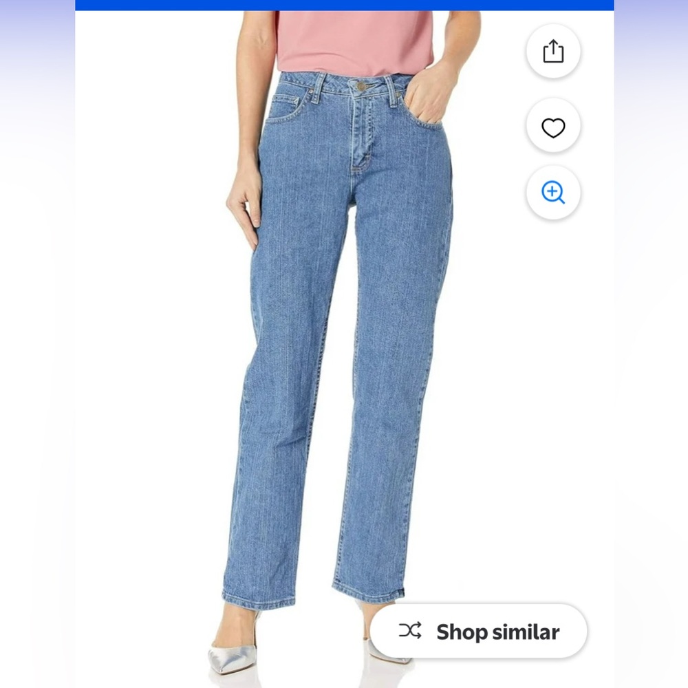 Riders by Lee Light Blue relaxed fit,Straight Leg Jeans, size 10